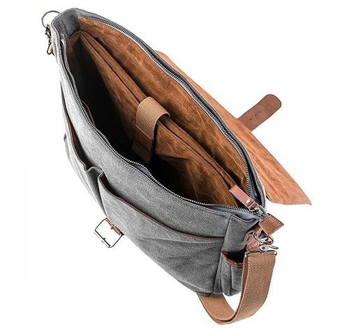 Vetelli laptop shoulder bag open